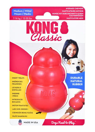 Hundleksak Kong Classic Röd Gummi Djur Insida (1 Delar)