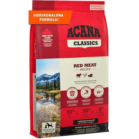 Acana Foder Acana Dog Tf Classics Red Vuxen Kalvkött Lamm Gris 9,7 Kg