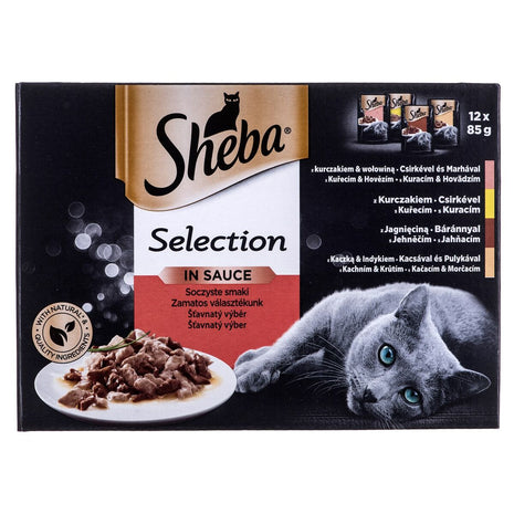 Sheba Kattmat Sheba Selection In Sauce Kyckling Kalkon Kalvkött Lamm 85 G