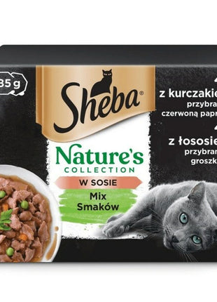 Sheba Kattmat Sheba Nature's Collection Mix Kyckling Lax 8 X 85 G