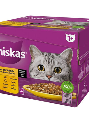 Whiskas Kattmat Whiskas Poultry Feast Kyckling Kalkon Anka Fåglar 24 X 85 G