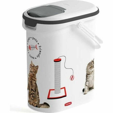 Curver Behållare För Husdjursfoder Curver Love Pets Katt Vit 4 Kg