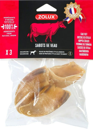 Zolux Tuggleksak För Hundar Zolux Calf Hooves Nötkött 90 G