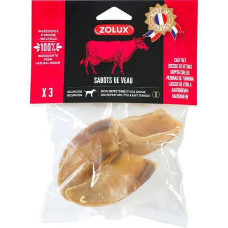 Zolux Tuggleksak För Hundar Zolux Calf Hooves Nötkött 90 G