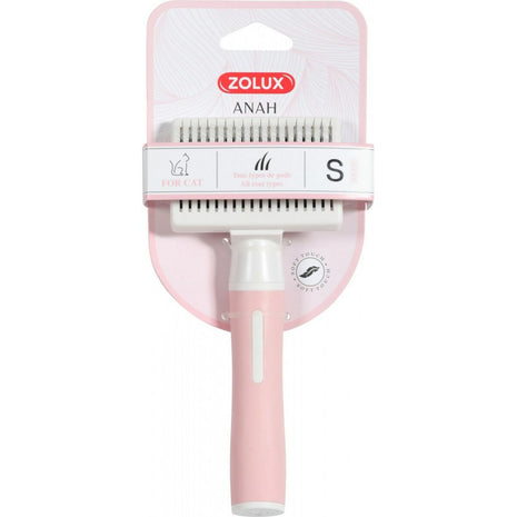 Zolux Borste Zolux 550004 Katt Indragbar Multicolour Rosa Stål Plast