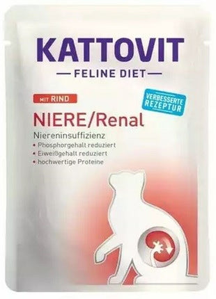 Kattovit Kattmat Kattovit Niere/Renal Beef Nötkött 85 G