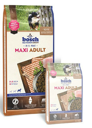 Bosch Foder Bosch Maxi Vuxen Kyckling 15 Kg 3 Kg