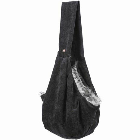 Trixie Husdjurshandväska Över Axeln Trixie Soft Svart Grå Polyester Bomull 22 × 20 × 60 Cm