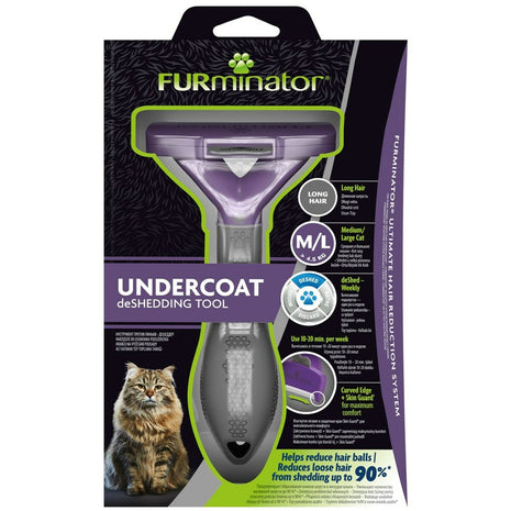 Furminator Borste Furminator Fur151357 Katt Stor Svart Violett