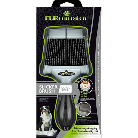 Furminator Hundeborste Furminator Soft Stor Svart Multicolour