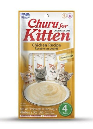 Inaba Snack For Cats Inaba Churu For Kitten Kyckling 4 X 14 G