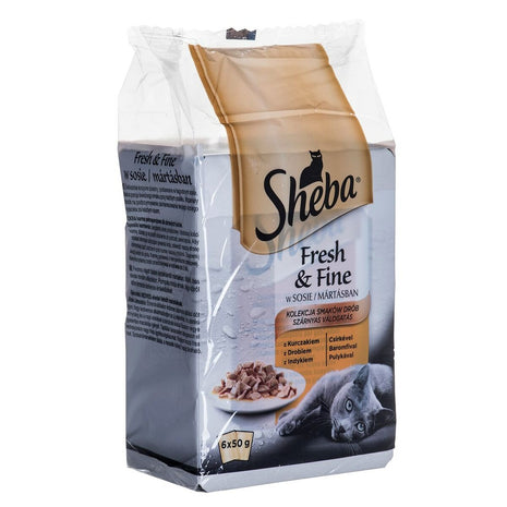 Sheba Kattmat Sheba Fresh & Fine Kyckling Kalkon Fåglar 300 G