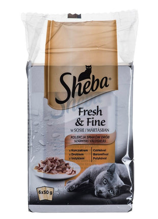Sheba Kattmat Sheba Fresh & Fine Kyckling Kalkon Fåglar 300 G