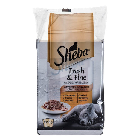 Sheba Kattmat Sheba Fresh & Fine Kyckling Kalkon Fåglar 300 G