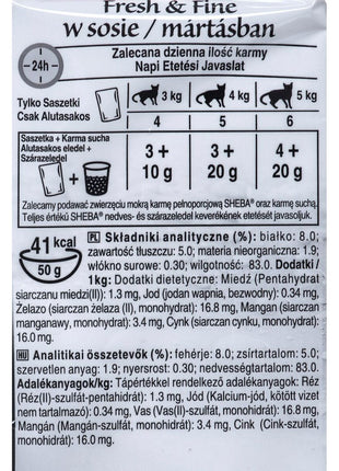 Sheba Kattmat Sheba Fresh & Fine Kyckling Kalkon Fåglar 300 G