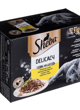 Sheba Kattmat Sheba Delicacy In Jelly Kyckling Kalkon Anka Fåglar 100 G