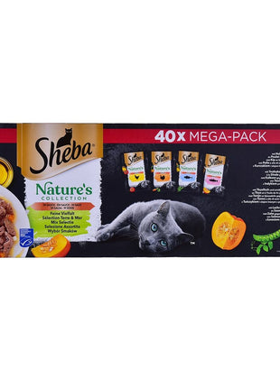 Sheba Kattmat Sheba Nature's Collection Mix Kyckling Lax Tonfisk Kalkon 40 X 85 G