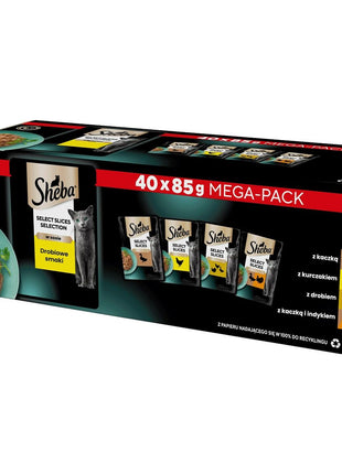 Sheba Kattmat Sheba Fåglar 40 X 85 G