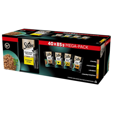 Sheba Kattmat Sheba Fåglar 40 X 85 G