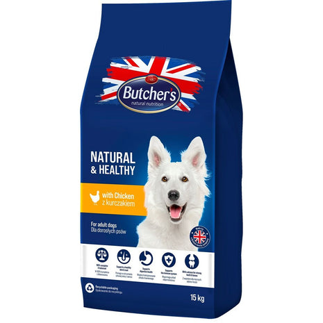 Butcher's Foder Butcher's Natural & Healthy Vuxen Kyckling 15 Kg