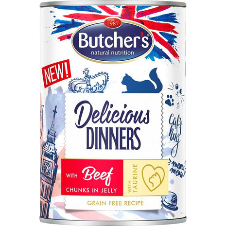 Butcher's Kattmat Butcher's Delicious Dinners Kyckling Kalvkött 400 G