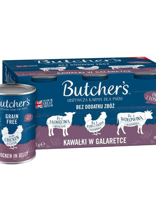 Butcher's Våt Mat Butcher's Original Recipe In Jelly Mix Smakow Z Wątrobką Lub Nerkami