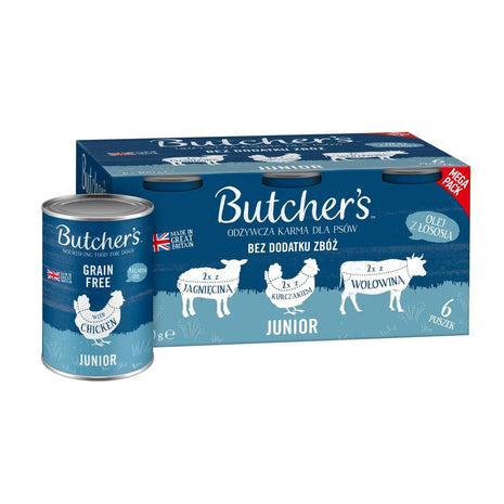 Butcher's Våt Mat Butcher's Original Junior Mega Pack Mix Kyckling 6 X 400 G