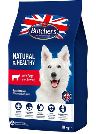Butcher's Foder Butcher's Natural & Healthy Vuxen Kalvkött 10 Kg