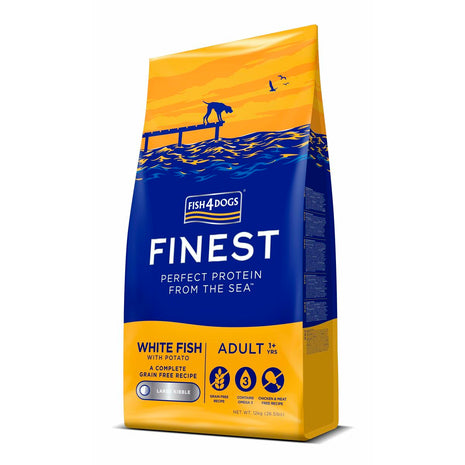 Fish4Dogs Foder Fish4Dogs Finest Ocean White Fish M/L Fisk 12 Kg