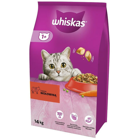 Whiskas Kattmat Whiskas 5900951014345 Vuxen Kalvkött 14 Kg