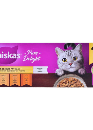 Whiskas Kattmat Whiskas Pure Delight Kyckling Kalkon Anka Fåglar 40 X 85 G