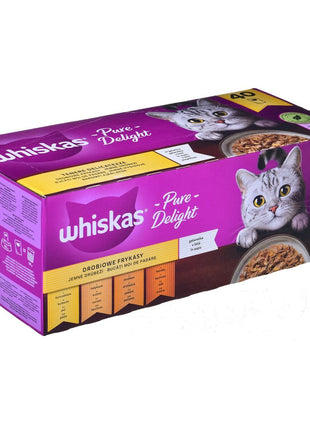 Whiskas Kattmat Whiskas Pure Delight Kyckling Kalkon Anka Fåglar 40 X 85 G