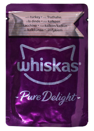 Whiskas Kattmat Whiskas Pure Delight Kyckling Kalkon Anka Fåglar 40 X 85 G