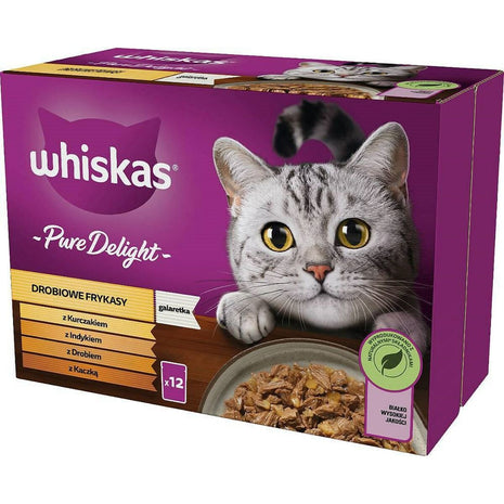Whiskas Kattmat Whiskas Pure Delight Kyckling Kalkon Anka Fåglar 12 X 85 G