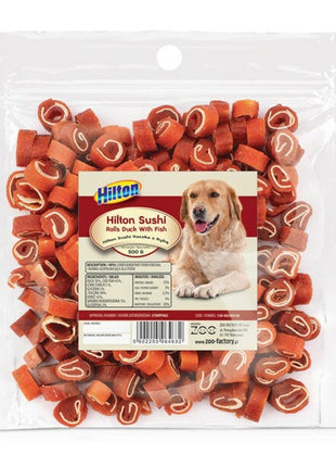 Hilton Hundgodis Hilton Sushi Rolls Anka Torsk 500 G