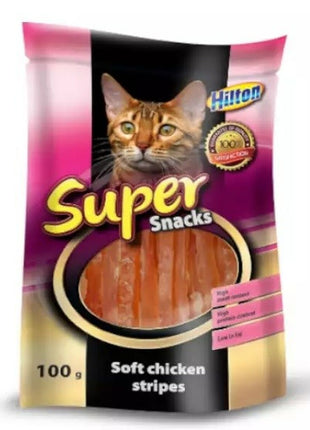 Hilton Snack For Cats Hilton Soft Chicken Stripes Kyckling 100 G