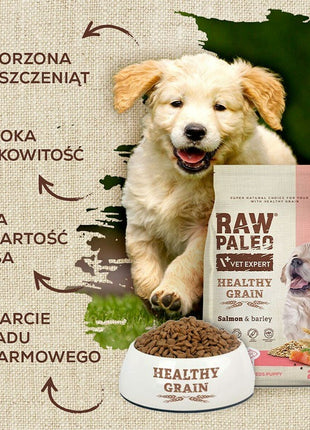 Vetexpert Foder Vetexpert Raw Paleo Healthy Grain Puppy Salmon Y Cebada Lax 2 Kg