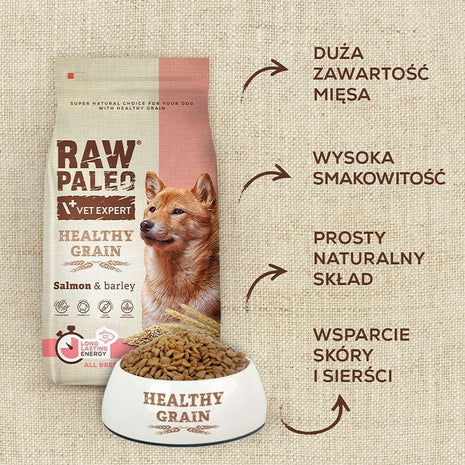 Vetexpert Foder Vetexpert Raw Paleo Healthy Grain Adult Lax 10 Kg