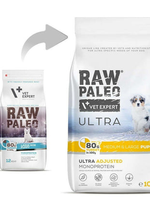 Vetexpert Foder Vetexpert Raw Paleo Ultra Medium&Large Puppy Turkey Kalkon 10 Kg