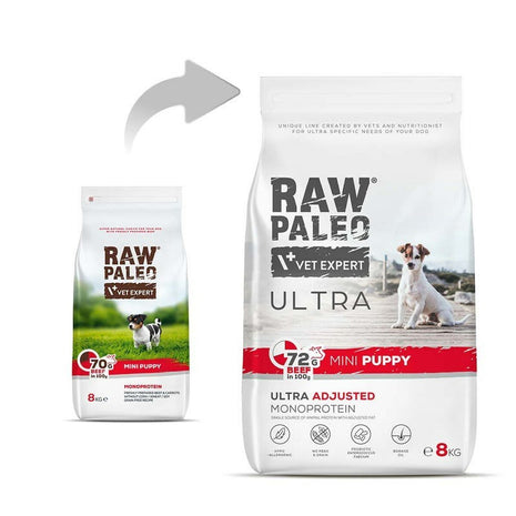 Vetexpert Foder Vetexpert Ultra Mini Puppy Beef Kalvkött 8 Kg