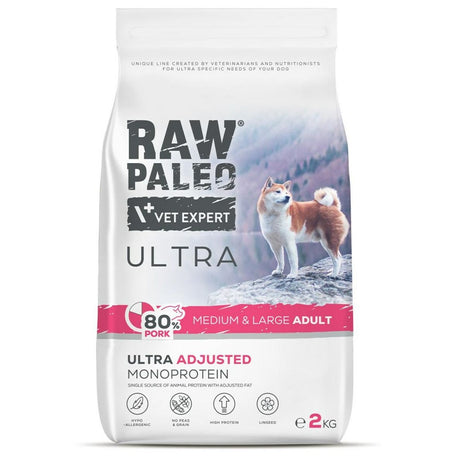 Vetexpert Foder Vetexpert Raw Paleo Ultra Pork Medium & Large Adult Gris 2 Kg