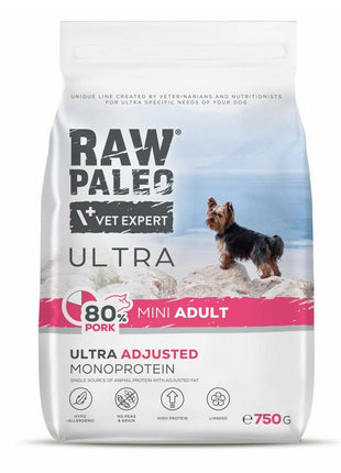 Vetexpert Foder Vetexpert Raw Paleo Ultra Pork Mini Adult Gris 750 G