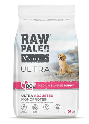 Vetexpert Foder Vetexpert Raw Paleo Ultra Pork Medium & Large Puppy Gris 2 Kg
