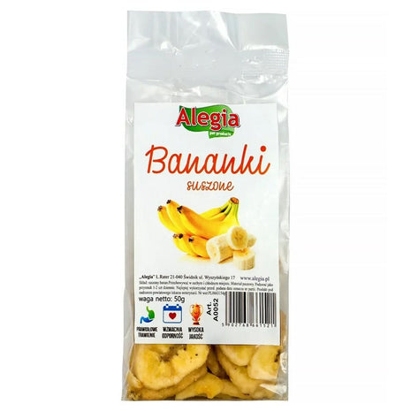 Alegia Snacks Alegia Dried Bananas 50 G