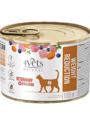 4Vets Kattmat 4Vets Natural Weight Reduction 185 G