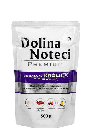 Dolina Noteci Våt Mat Dolina Noteci Premium Blåbär Kanin 500 L 500 G