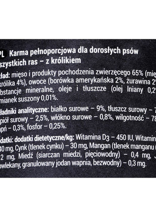 Dolina Noteci Våt Mat Dolina Noteci Rafi Blåbär Kanin 400 G