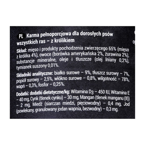 Dolina Noteci Våt Mat Dolina Noteci Rafi Blåbär Kanin 400 G