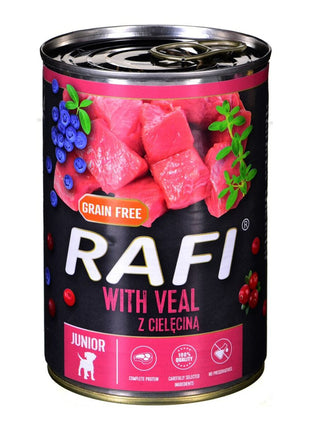 Dolina Noteci Våt Mat Dolina Noteci Rafi Junior Blåbär Kalvkött 400 G