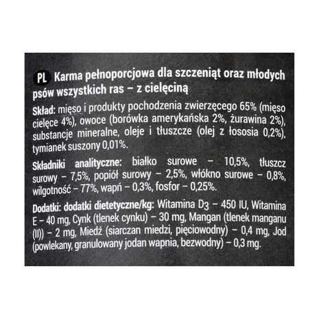 Dolina Noteci Våt Mat Dolina Noteci Rafi Junior Blåbär Kalvkött 400 G